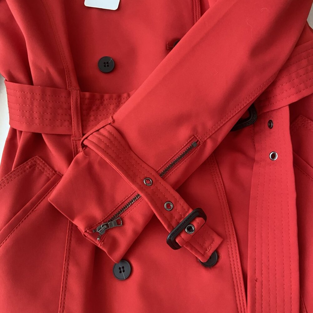 Carolina Belle Red Trenchcoat, NWT, Double breasted - Picture 3 of 5